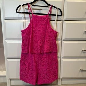 Lilly Pulitzer Pink Lace Romper